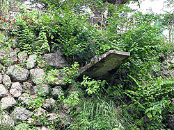 排水対策用の石樋